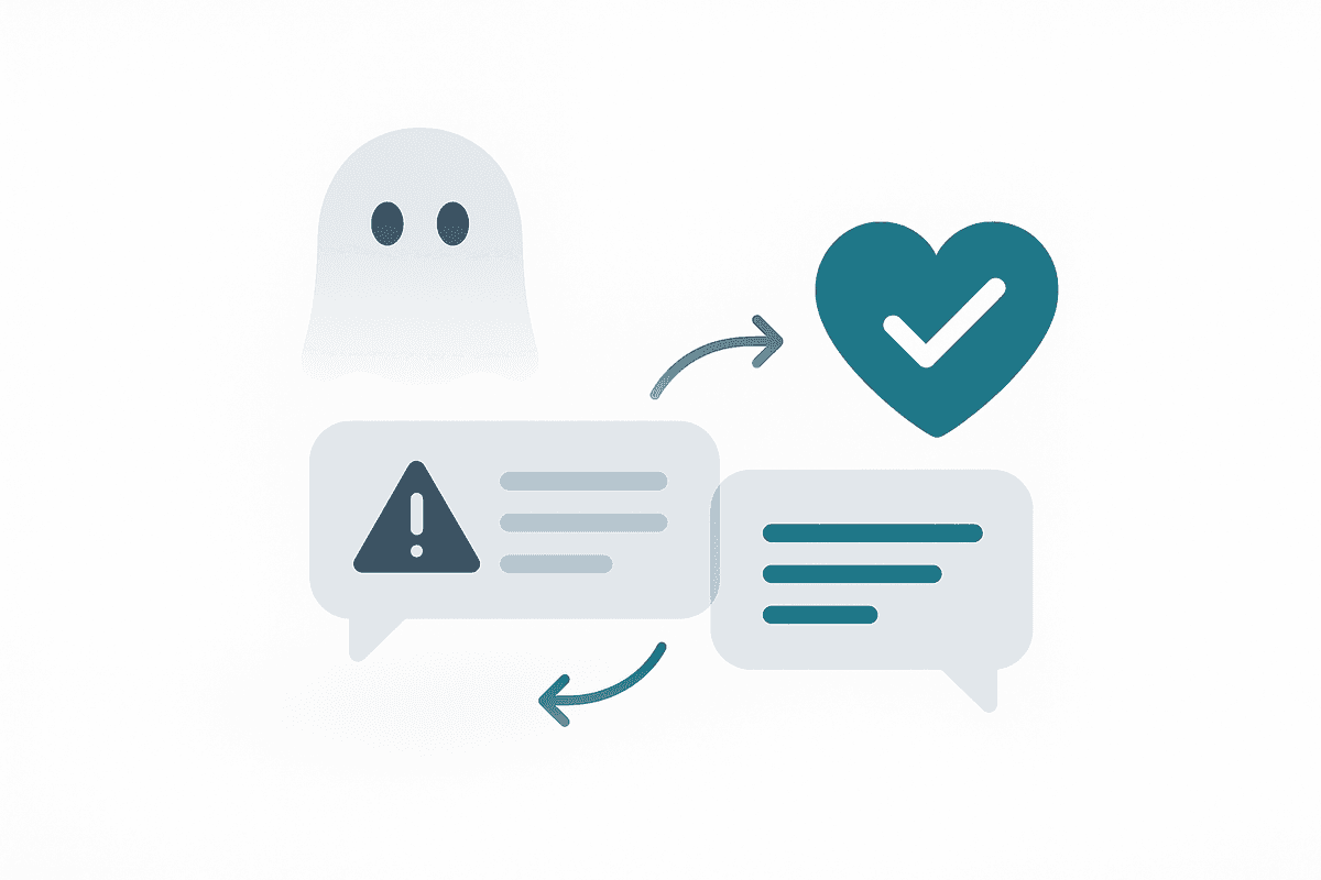 Support resolution signal fade illustration